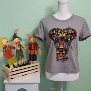 🐞Elephant crop top t-shirt all sizes